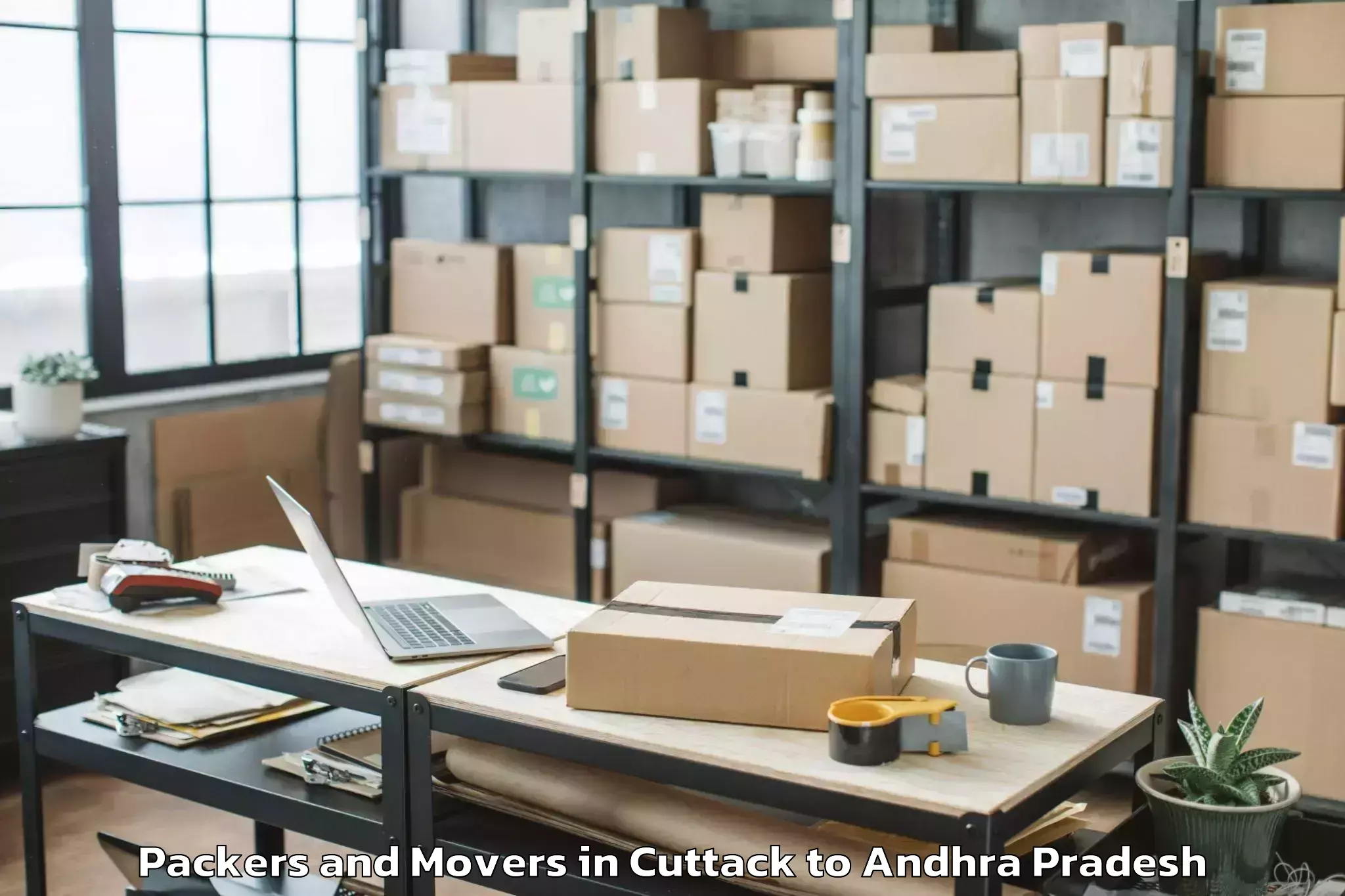 Reliable Cuttack to Peddavadugur Packers And Movers